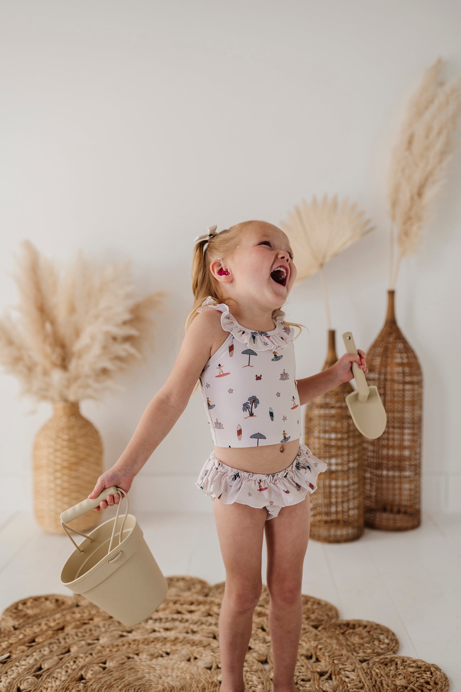 Girl's Two-piece Tankini Swim Set