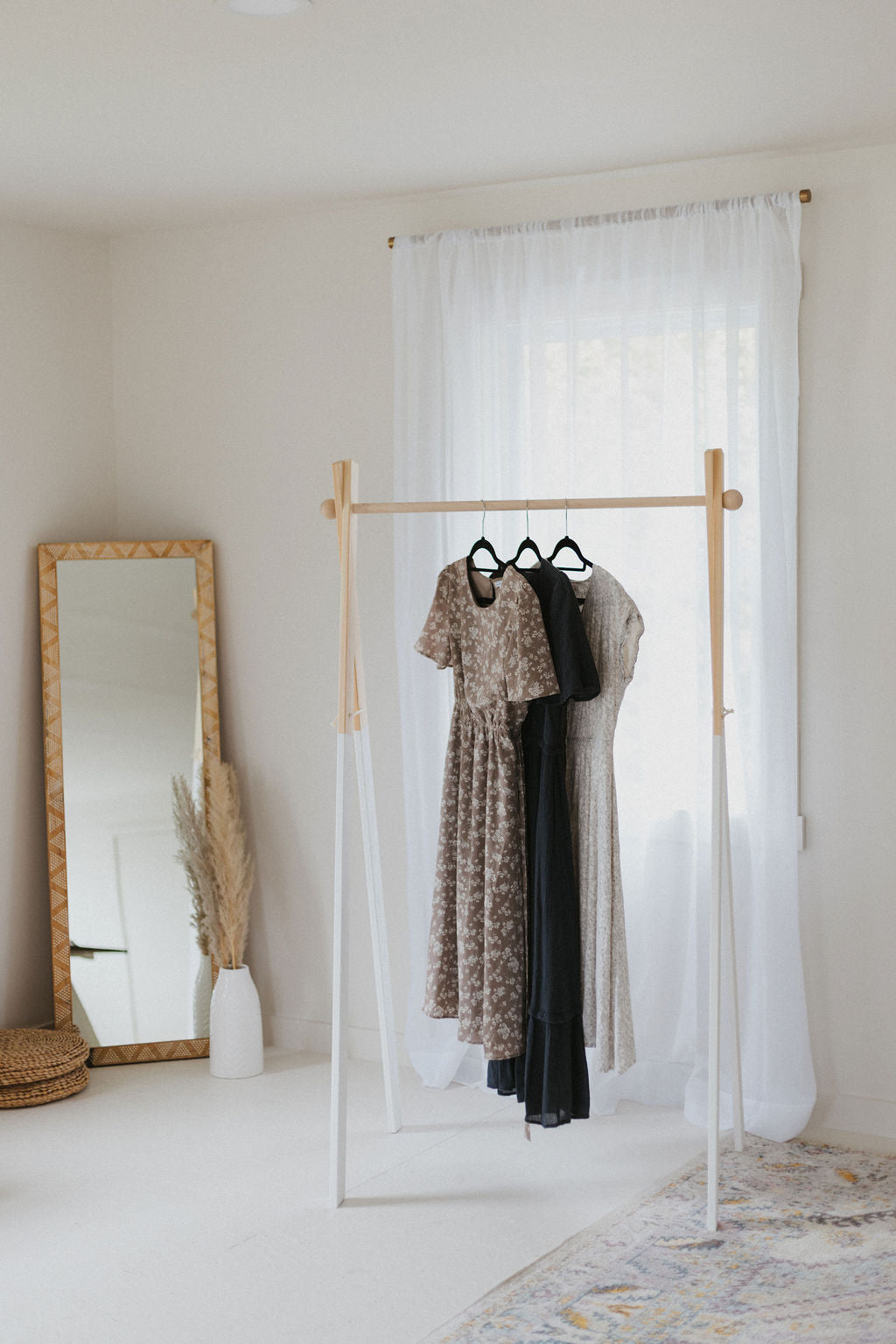 Large Wooden Clothing Rack