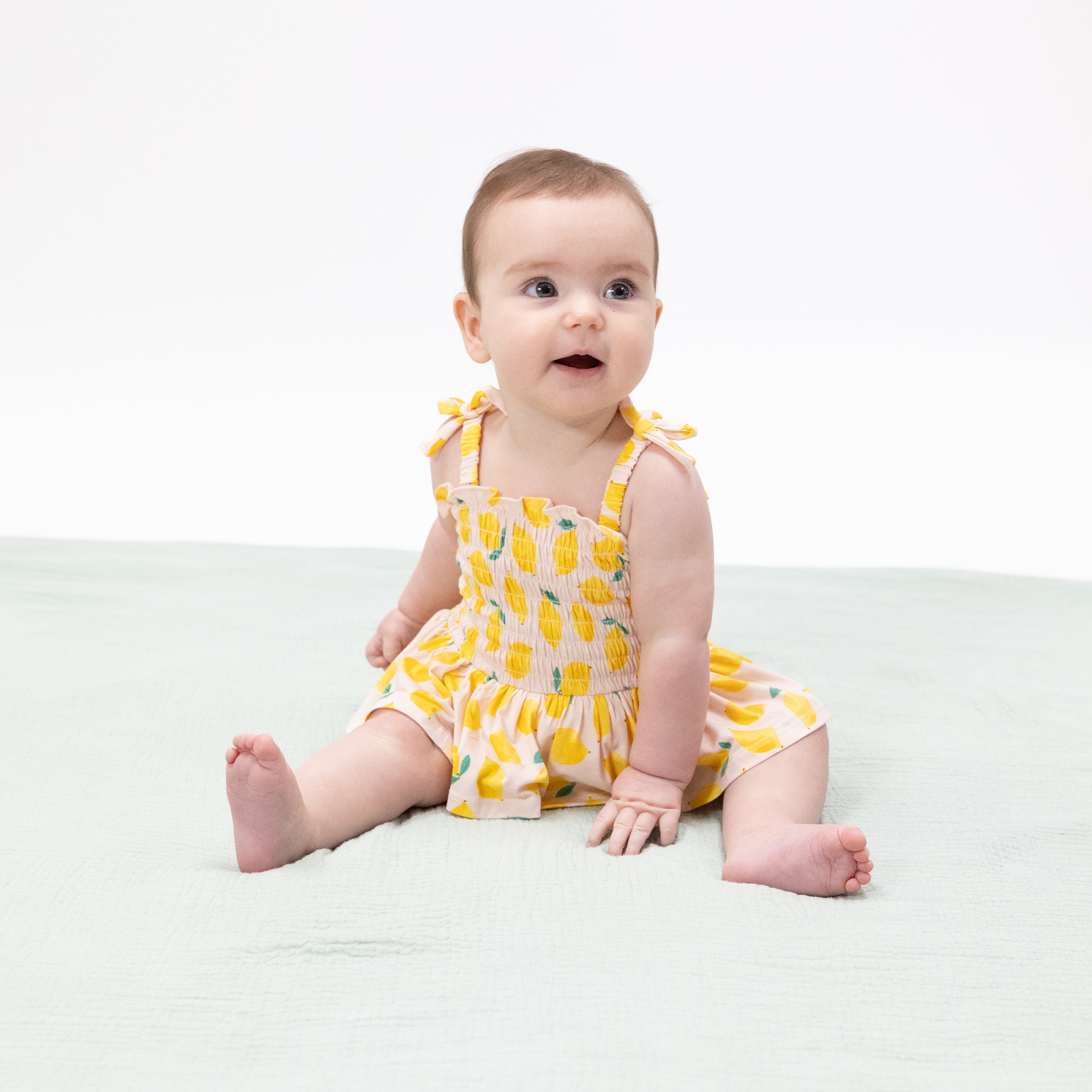 Sunny Lemons - Smocked Bubble With Skirt