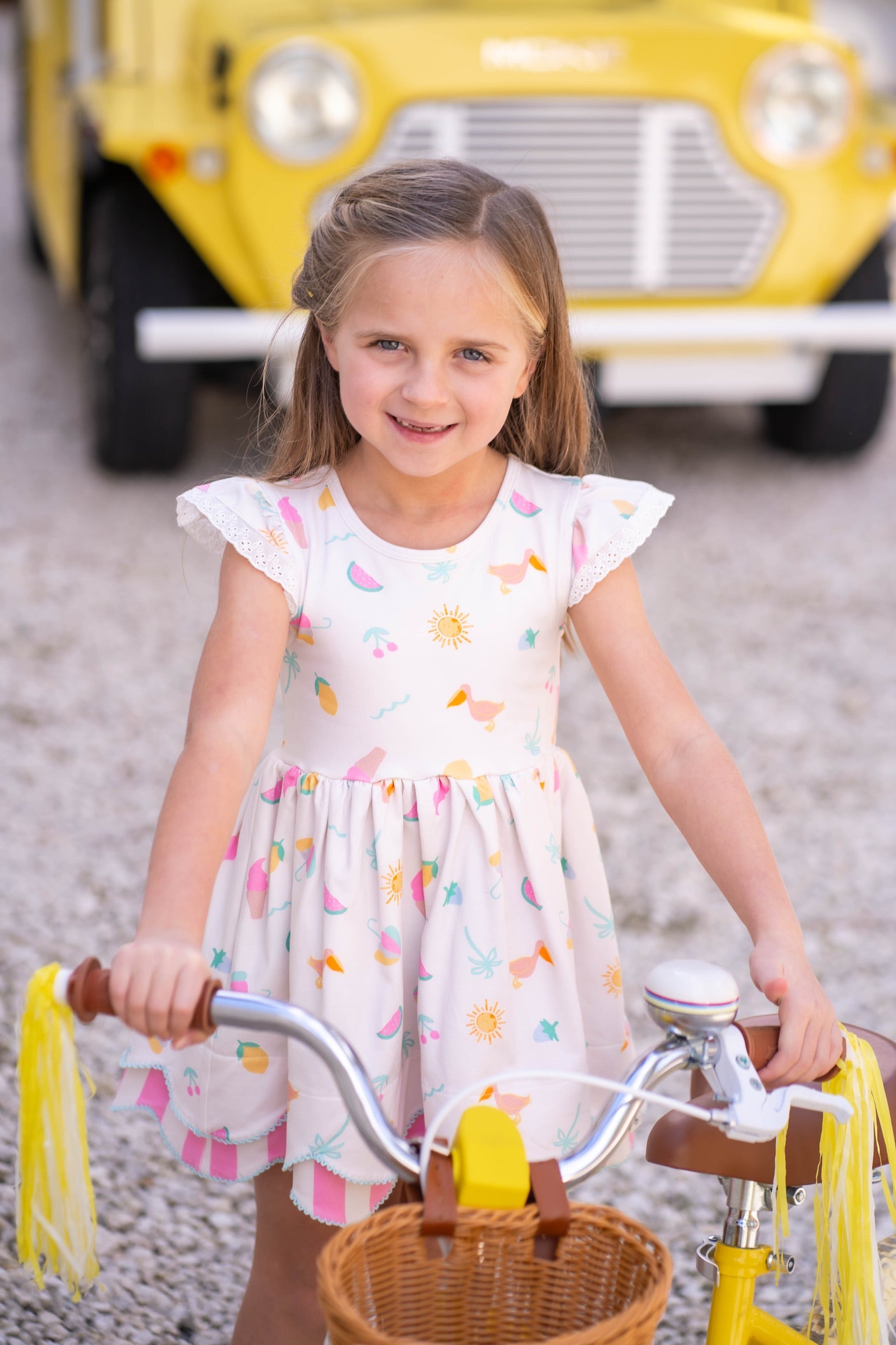 Seaside Stripes Scallop Tunic Set