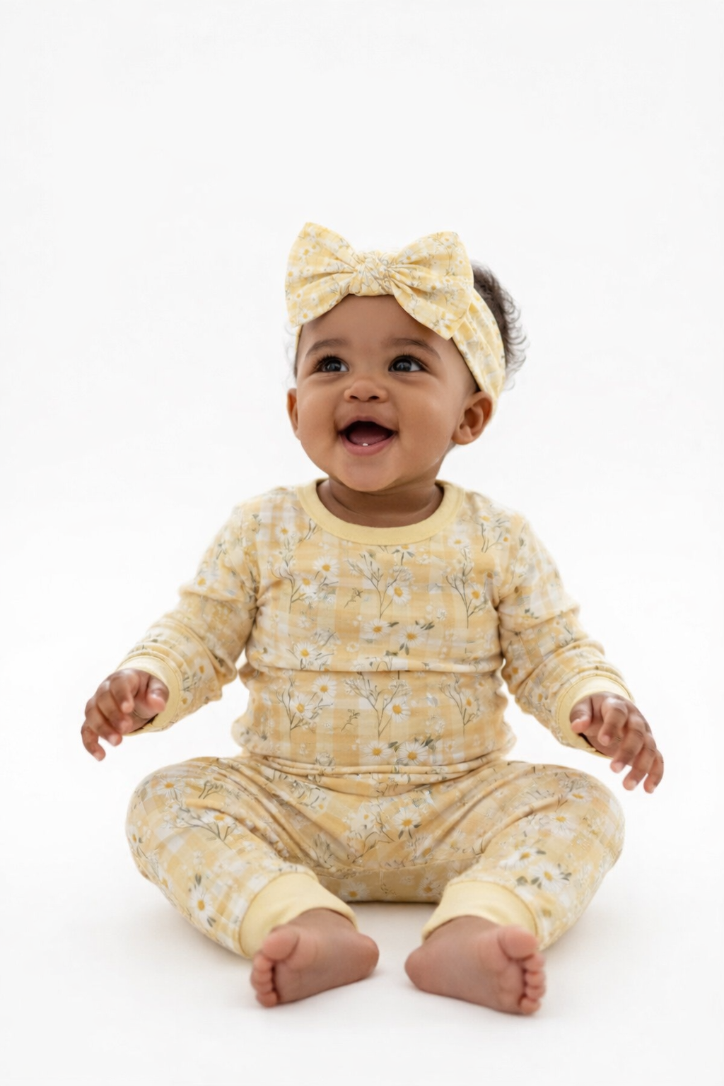 Yellow Daisy Bamboo Bow