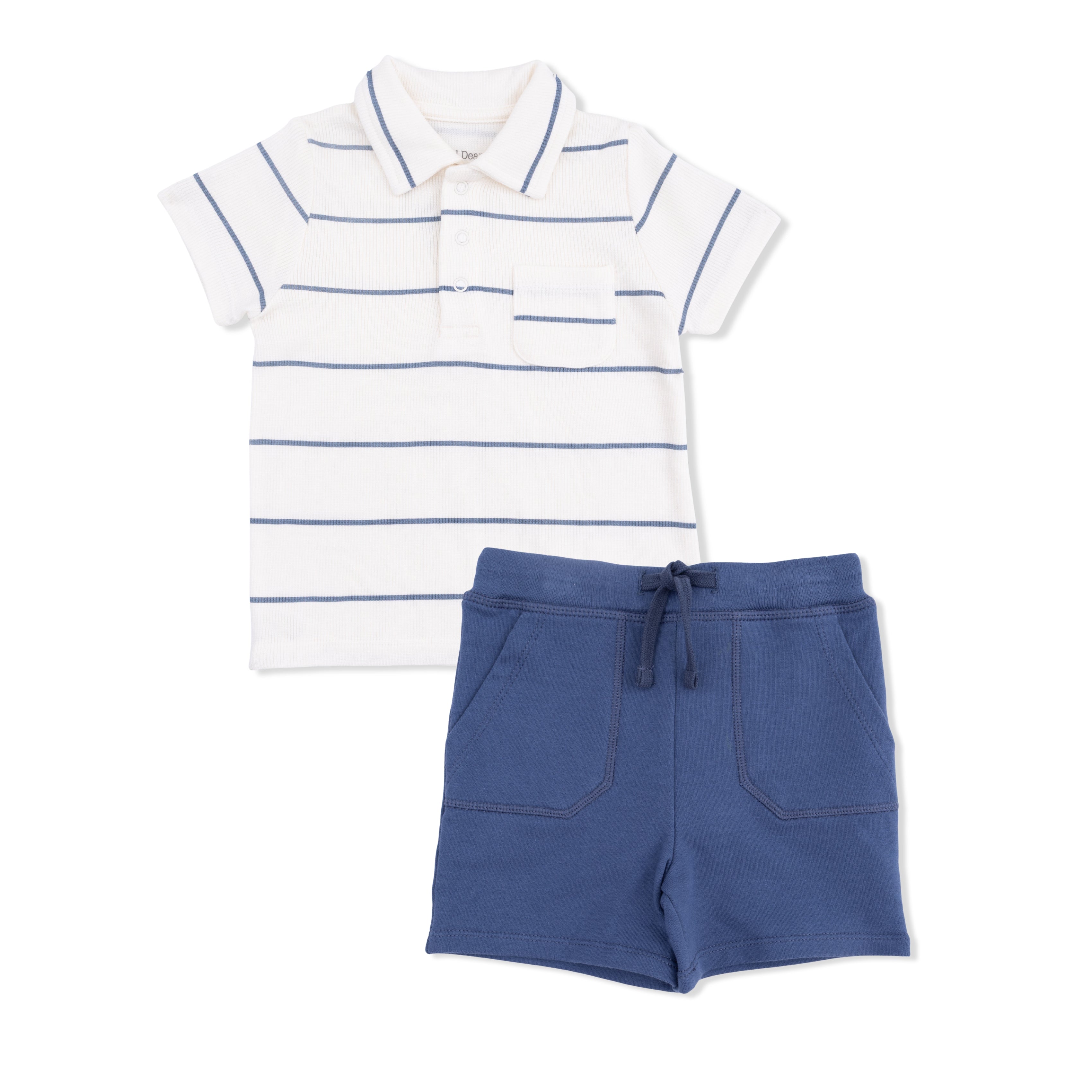 Vintage Stripe - Polo With Casual Short