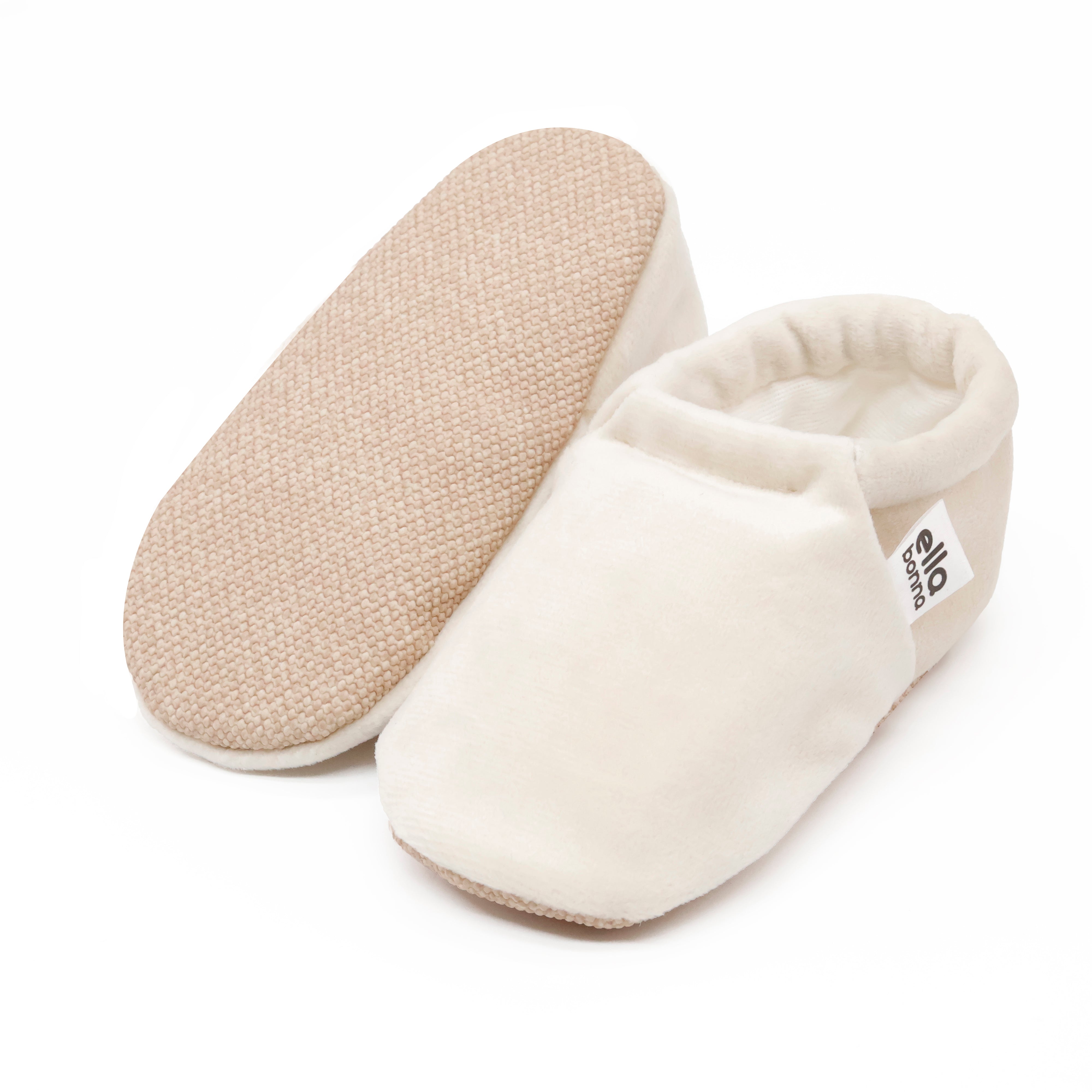 Organic Cotton Velvet Home Nursery Moccasin Shoes