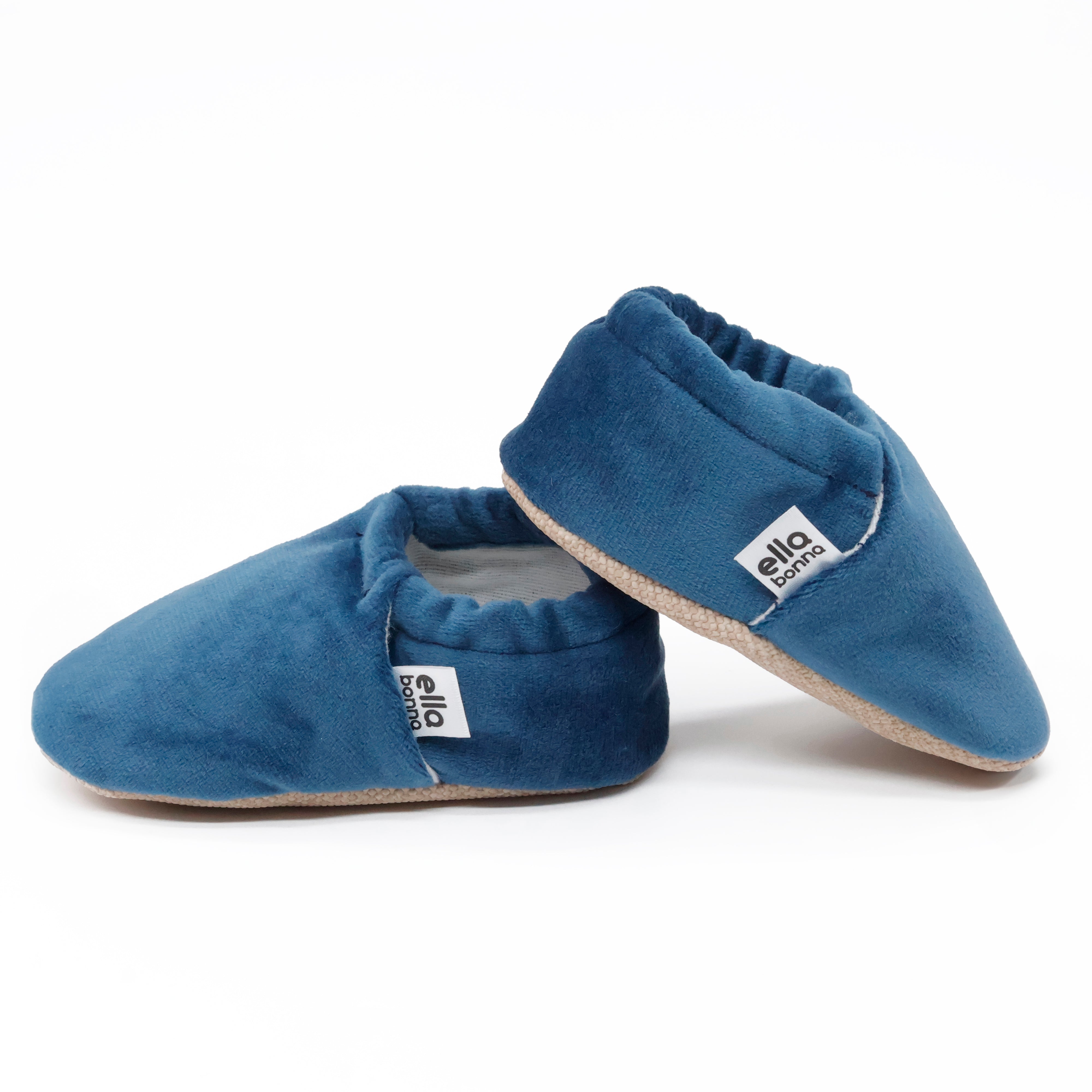 Organic Cotton Velvet Home Nursery Moccasin Shoes