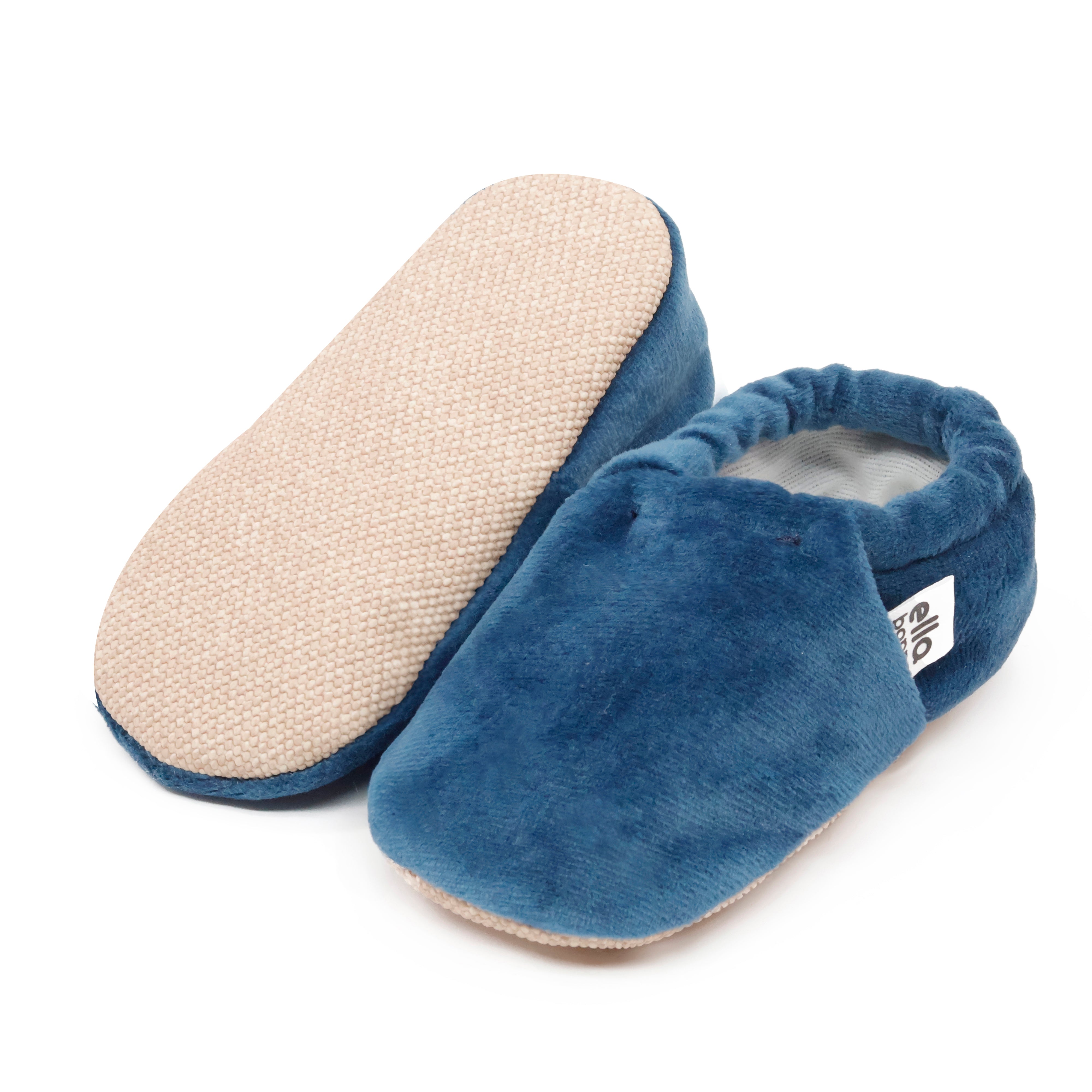 Organic Cotton Velvet Home Nursery Moccasin Shoes