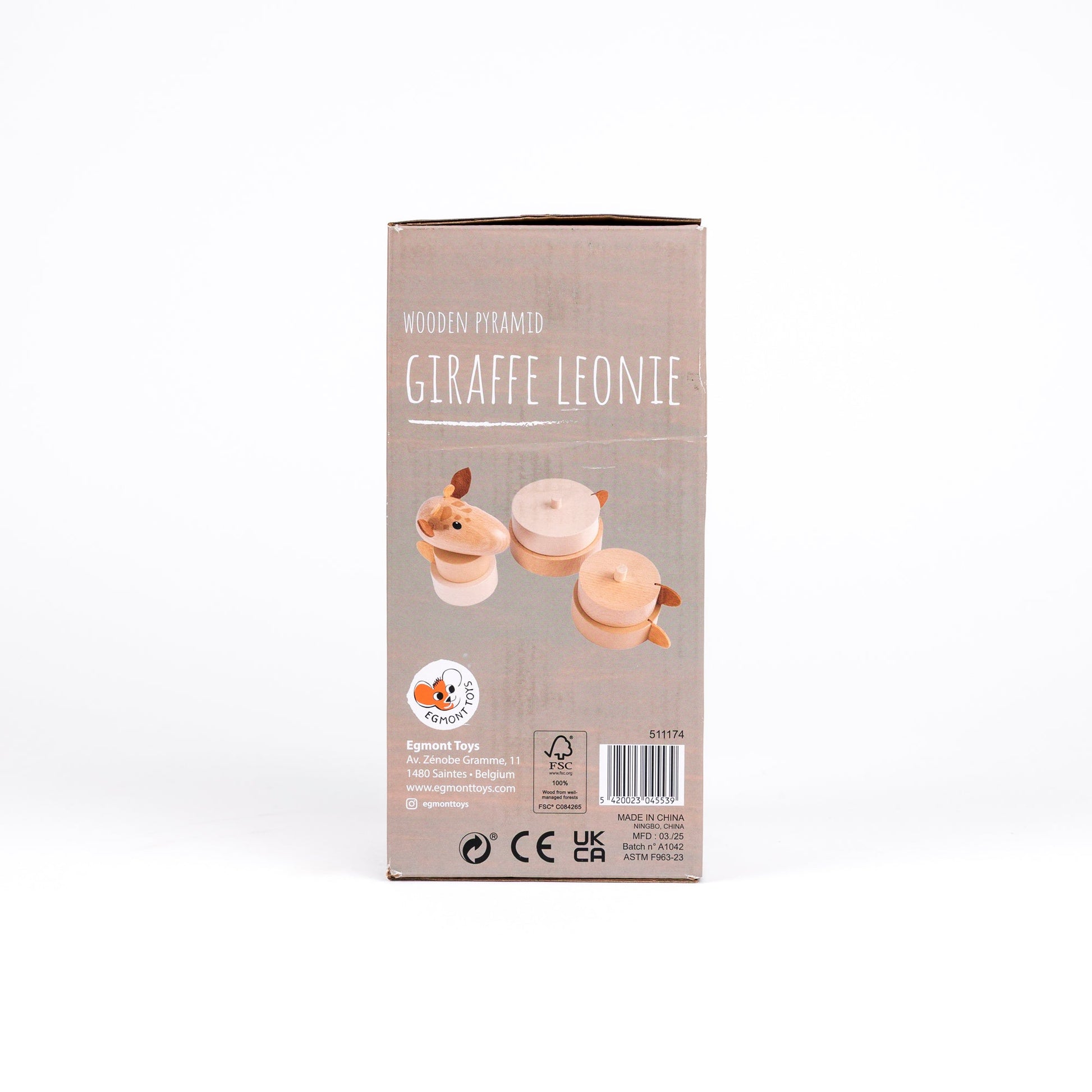 Wooden Pyramid Giraffe Leonie