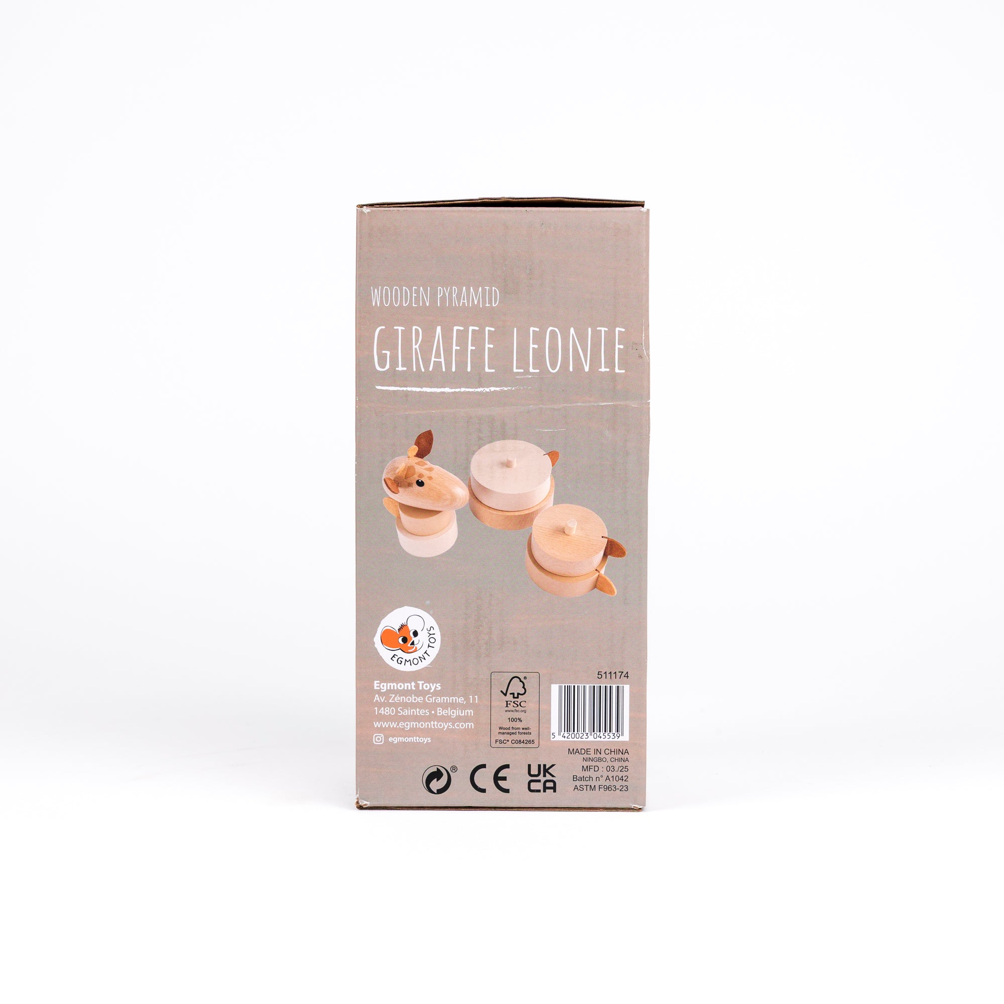 Wooden Pyramid Giraffe Leonie