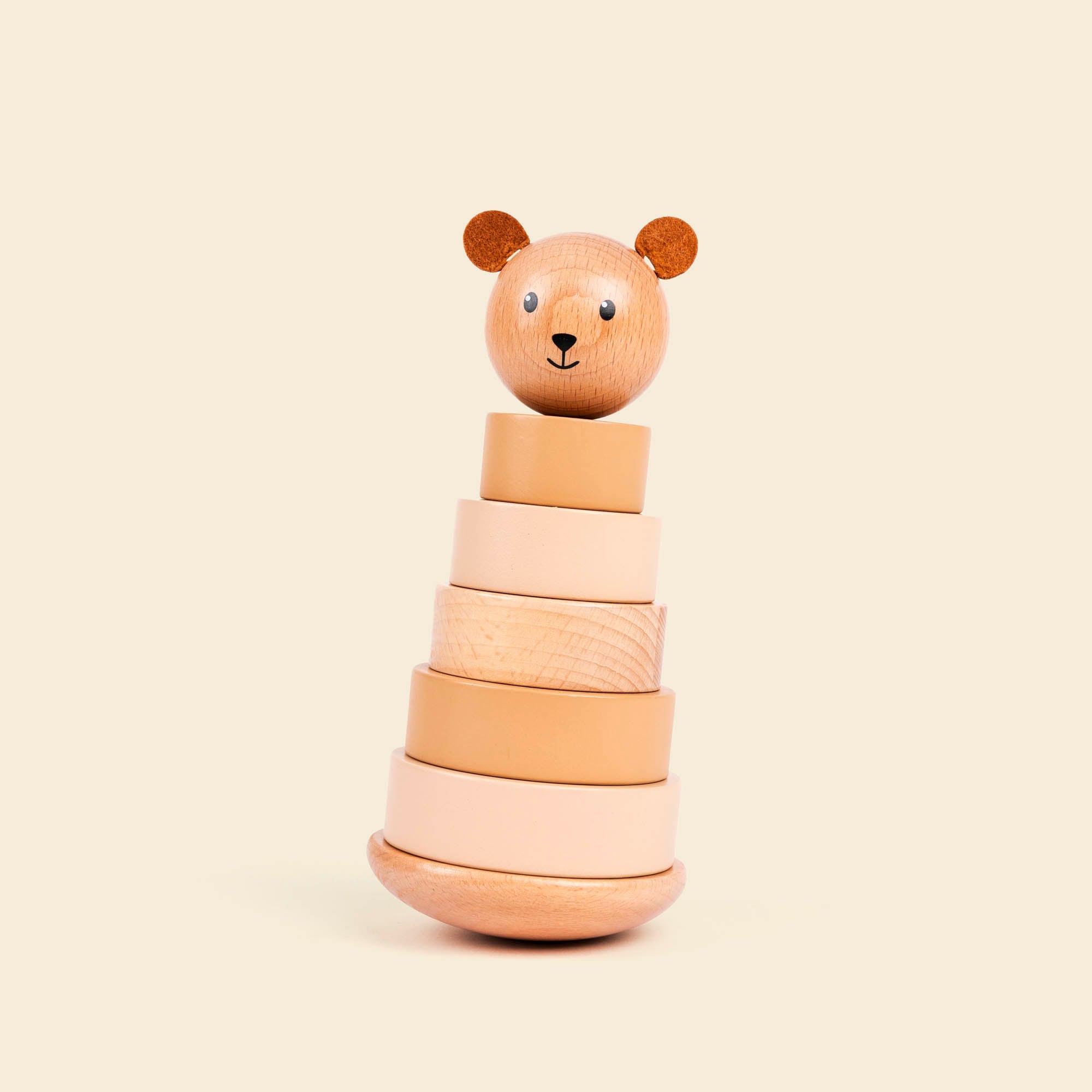 Wooden Pyramid Bear Marcel