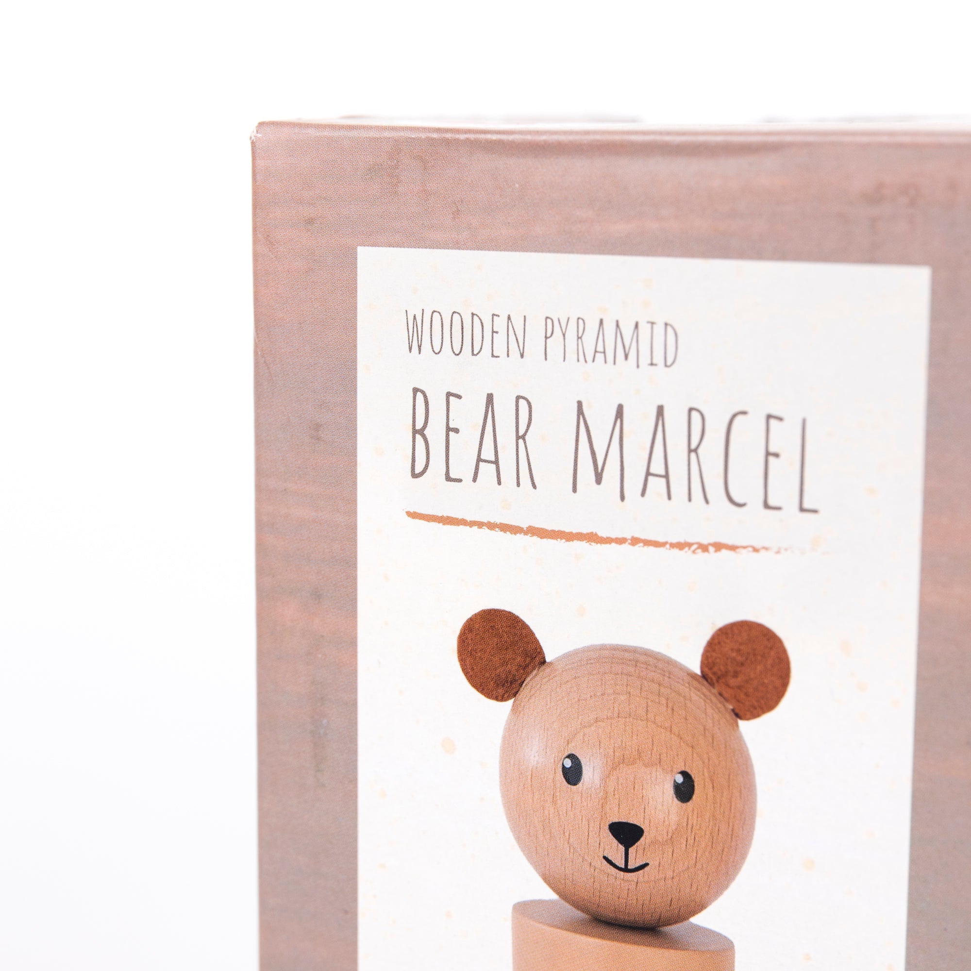 Wooden Pyramid Bear Marcel