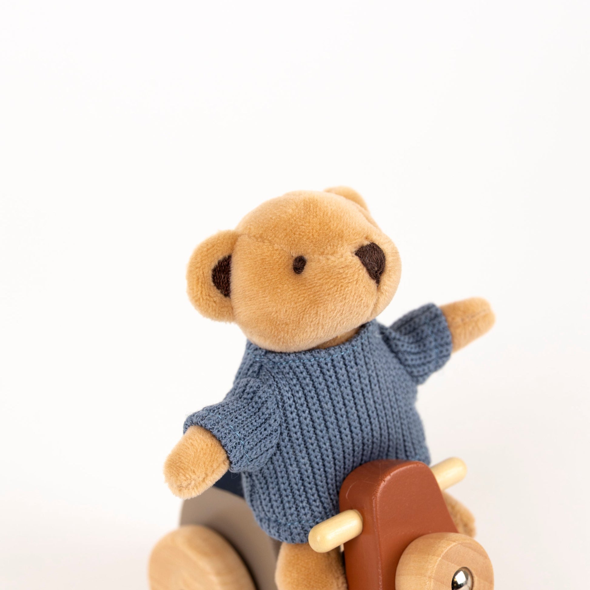 Alexis the Bear on a Vespa