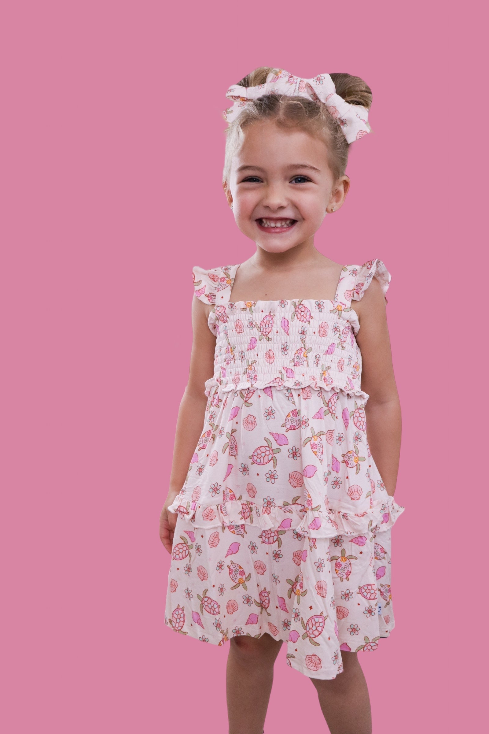 Exclusive Love Your Shell Dream Smocked Babydoll Dress