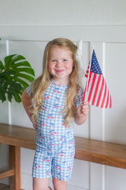 Cherry Gingham 2pc Bamboo Pajamas
