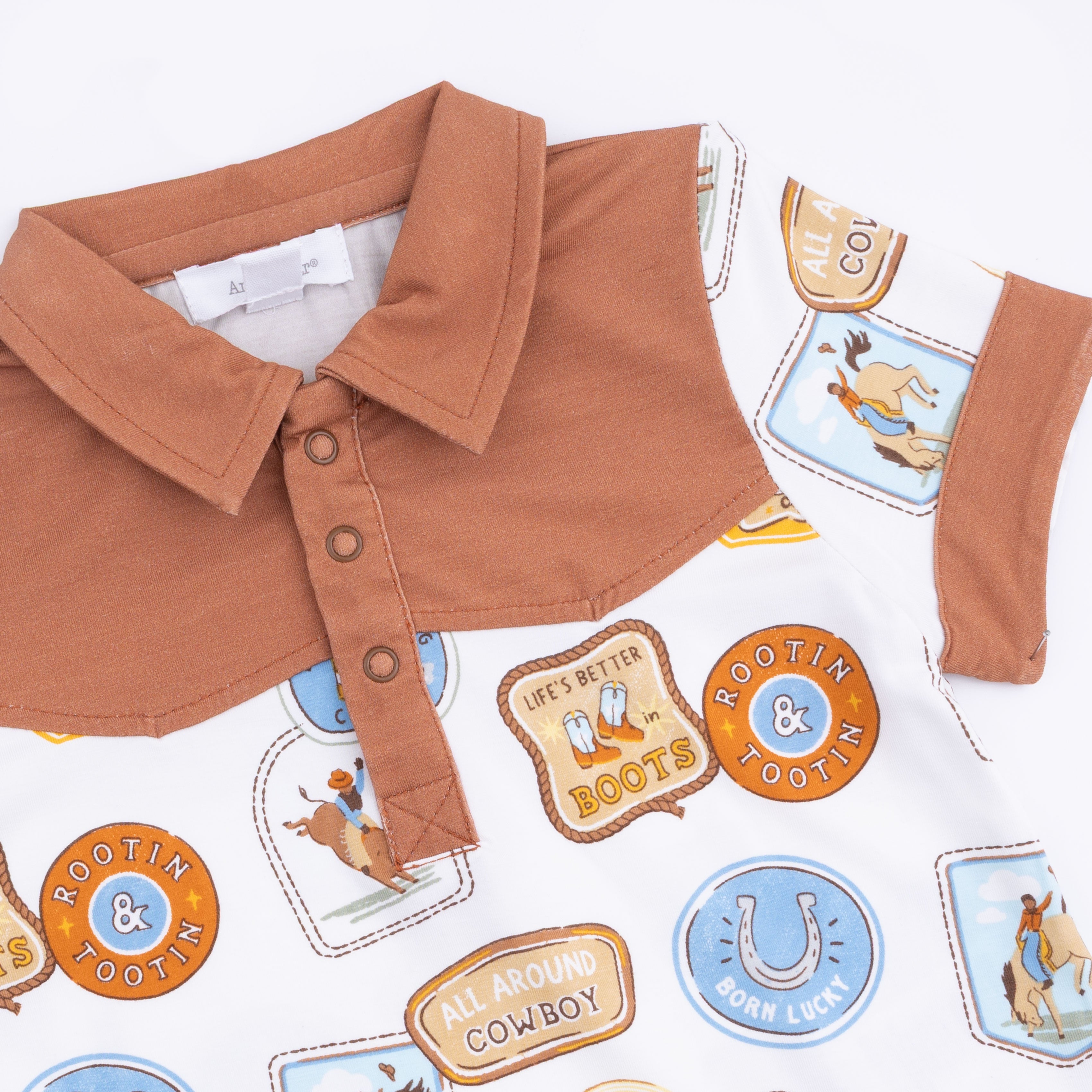 Rodeo Patches Uni - Cowboy Polo With Casual Short