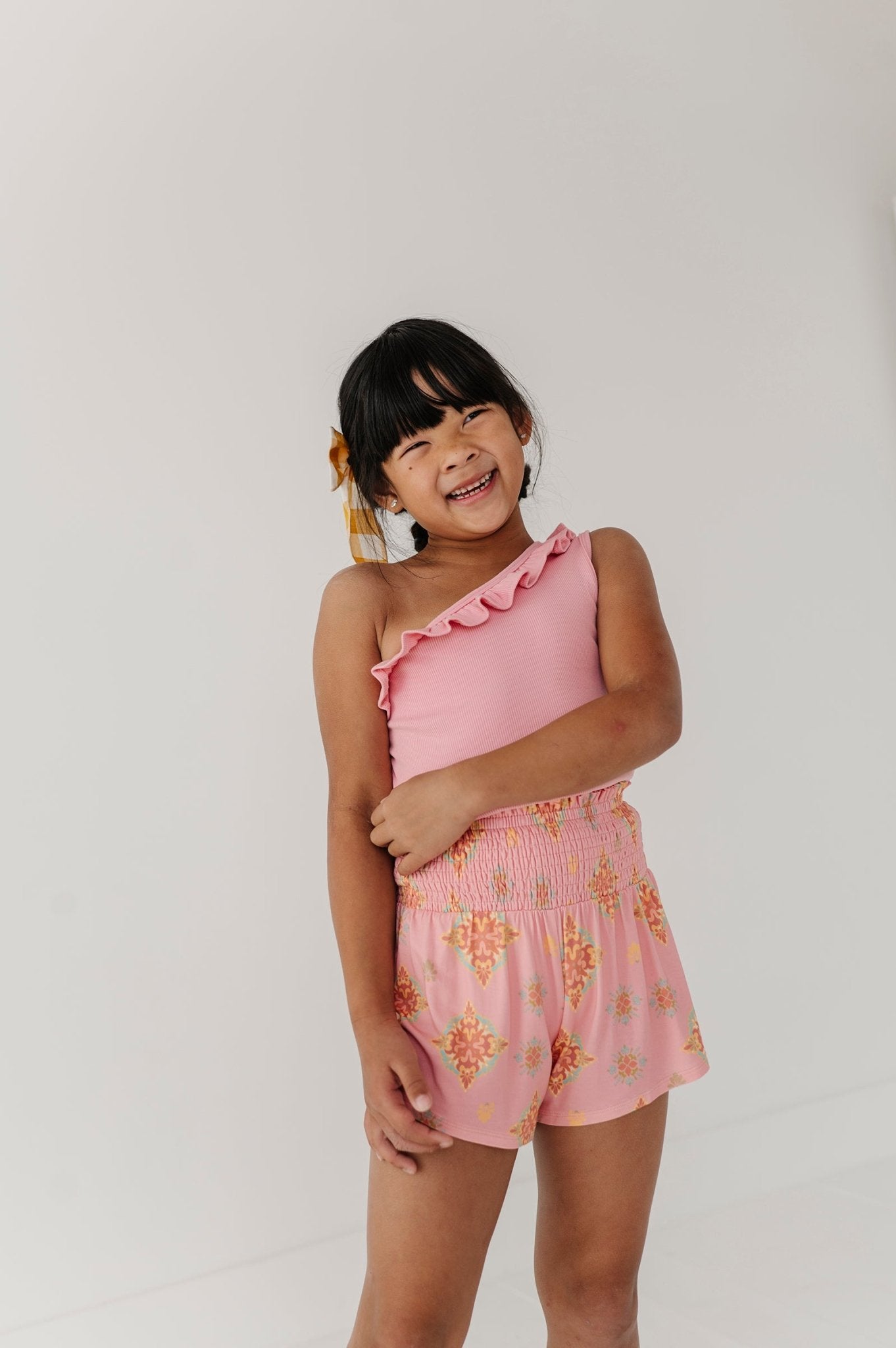 One-shoulder Ribbed Tank