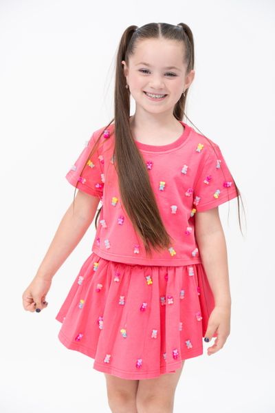 Tweenstyle By Stoopher - Gummy Bears Tee And Skirt Set