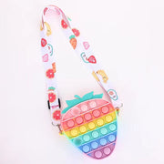Strawberry Popper Fidget Crossbody Bag