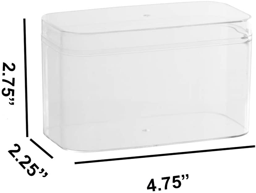 Clear Acrylic Boxes 4.75"x2.25"x2.75" 16 Pack