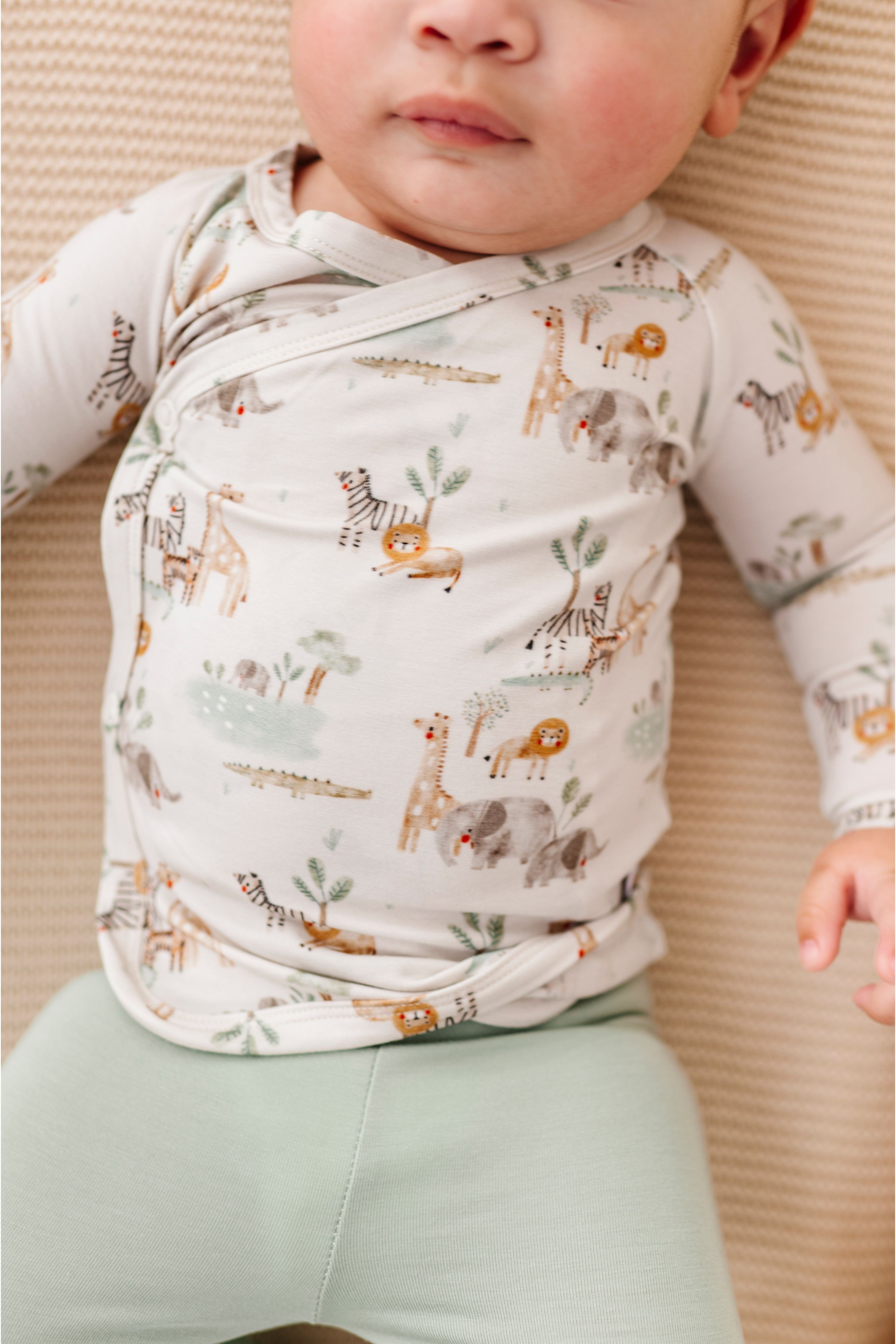 Take Me Home Bamboo Set – Soft Savannah Newborn Outfit (3-piece)