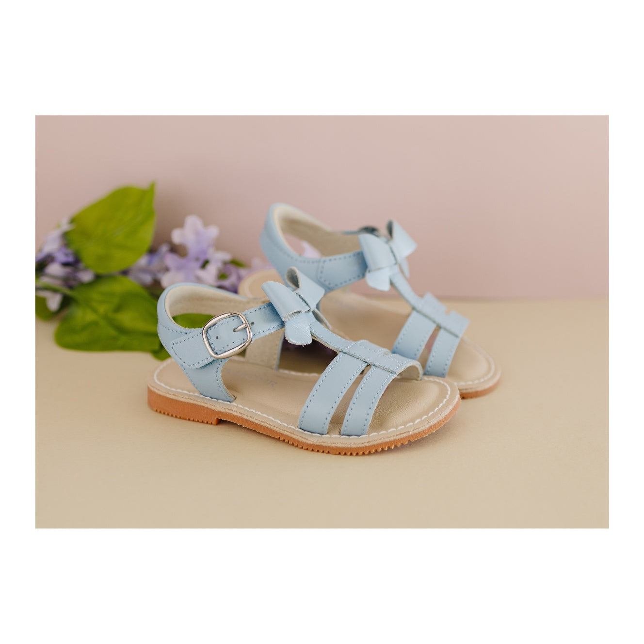 Janie T-strap Bow Sandal