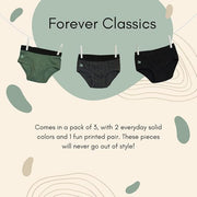 Feathers Boys' Cotton Stretch Tagless Briefs Underwear - (3/pack)