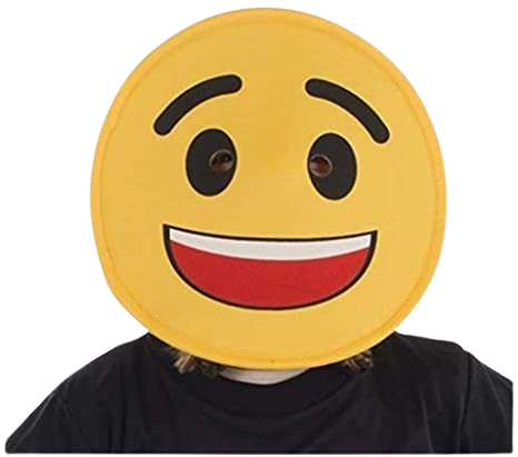 Smiling Face Emoji Mask - Kids