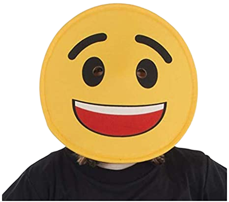 Smiling Face Emoji Mask - Adults