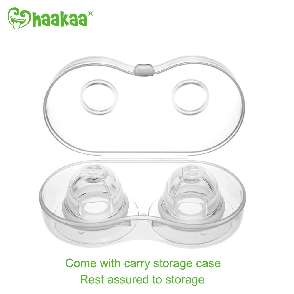 Haakaa Silicone Inverted Nipple Aspirators, 2 Pk