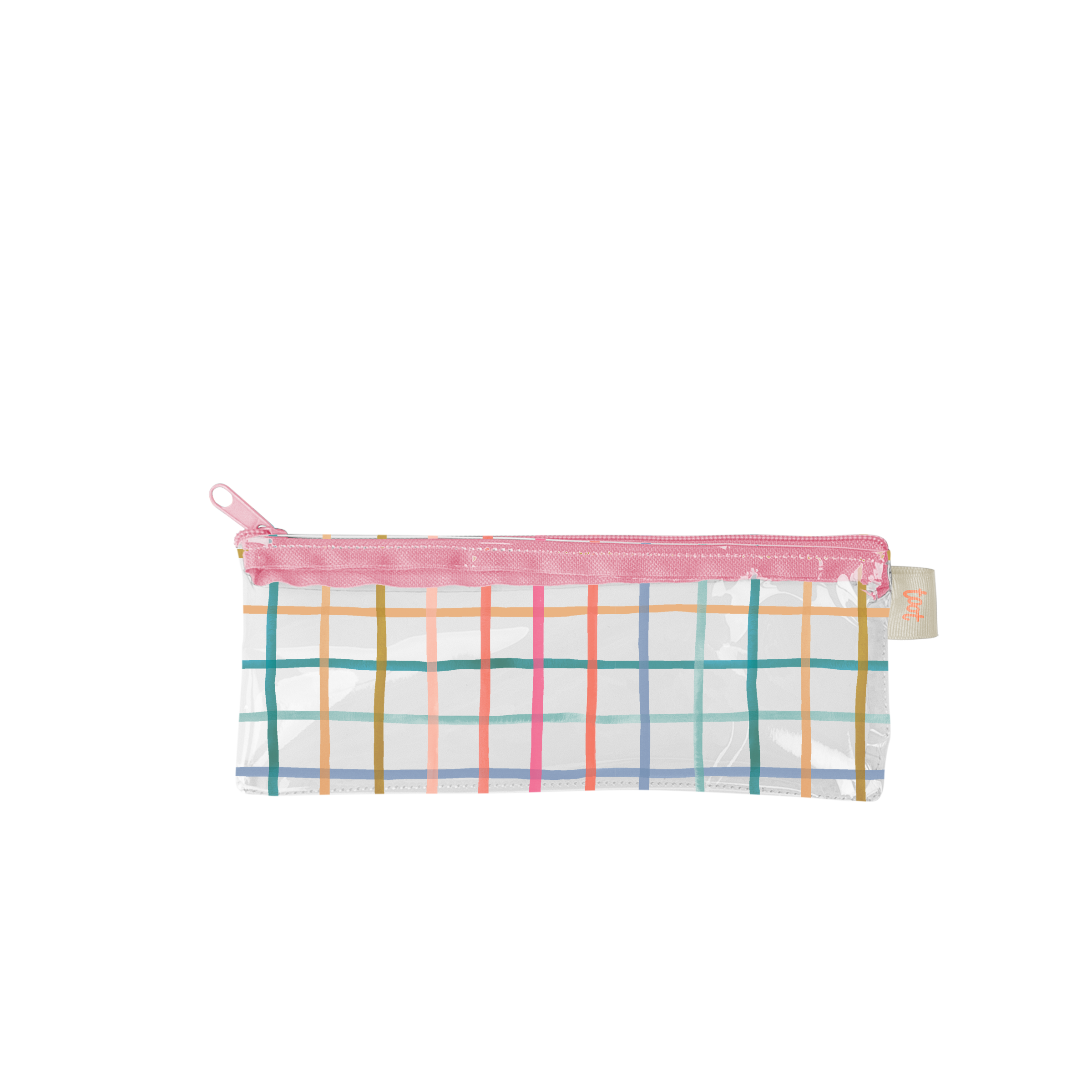 Pretty Plaid Clear Pixie Pouch