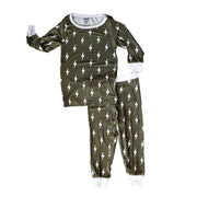 Olive Bolt 2-piece Bamboo Jammies