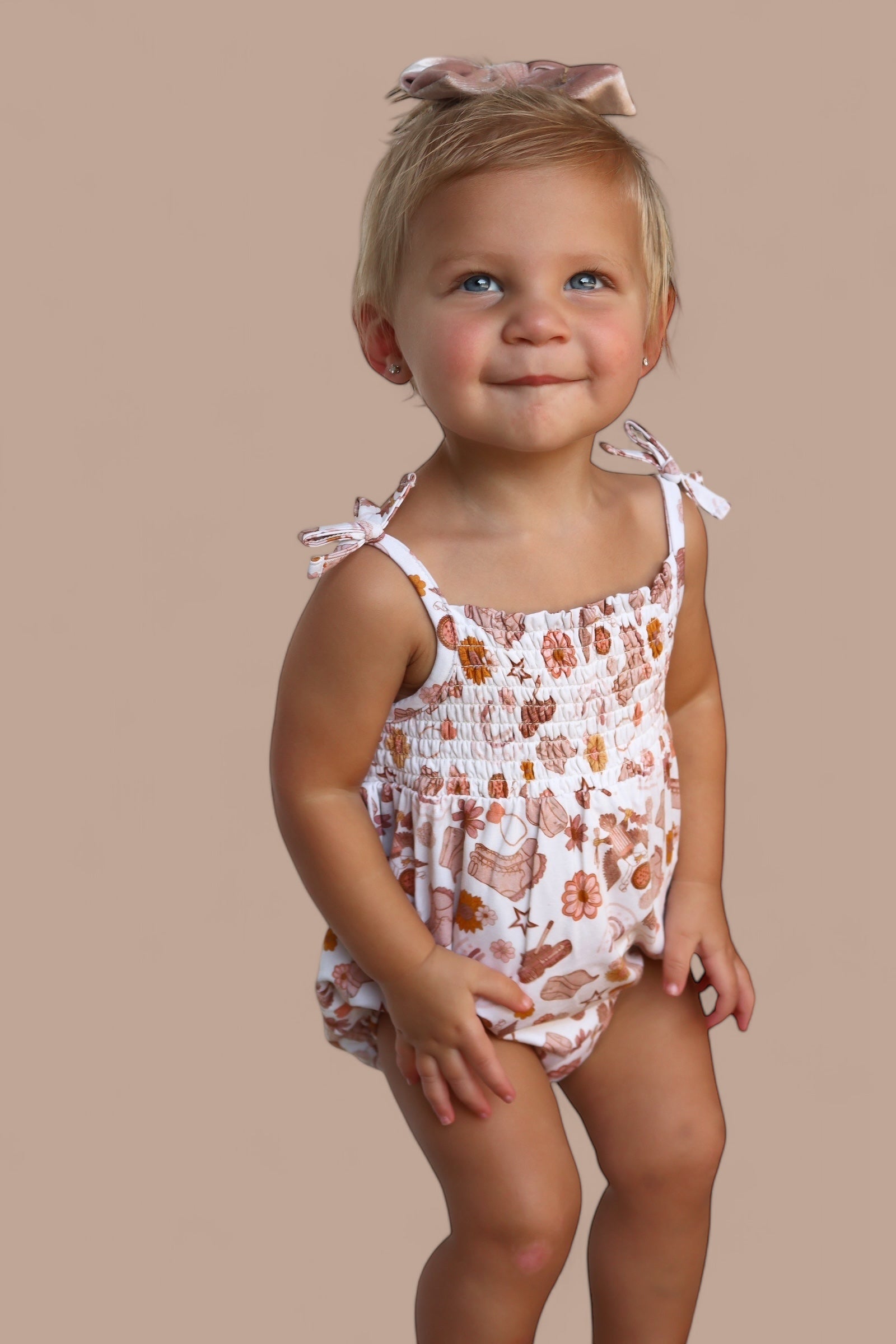 Flowers And Boots Dream Bubble Romper