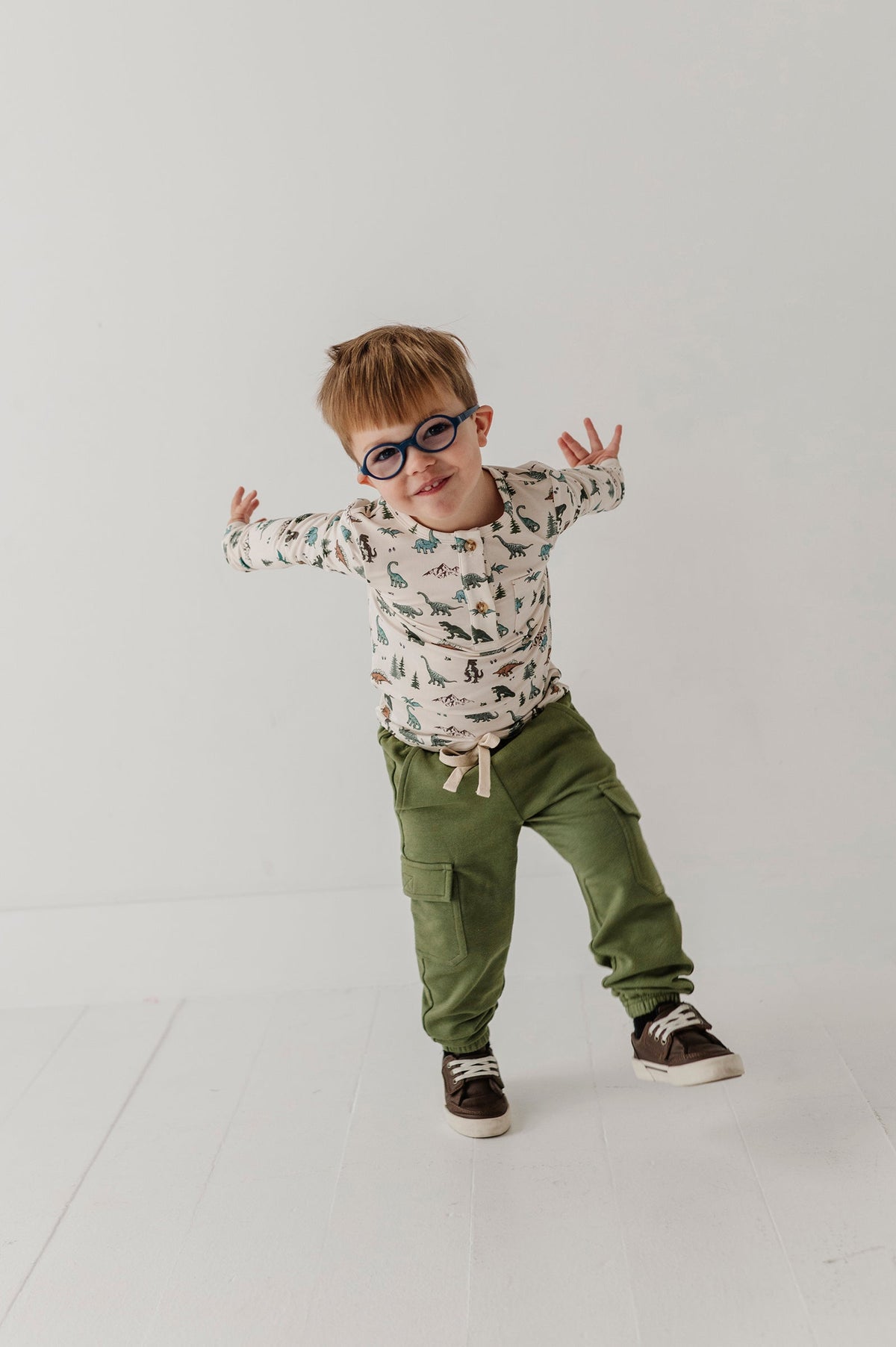 Boys Cargo Pants In Nightfall Blue