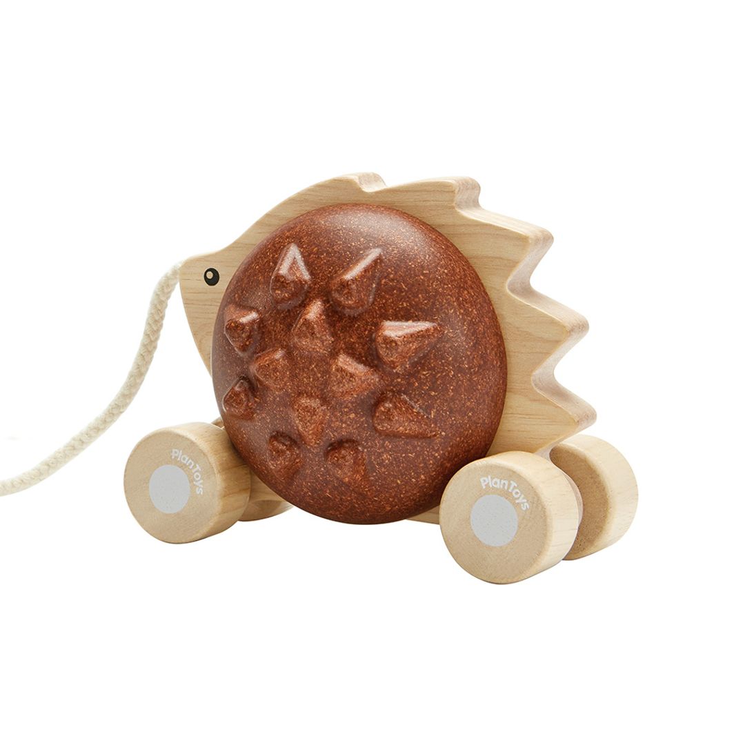 Pull-along Hedgehog - Brown