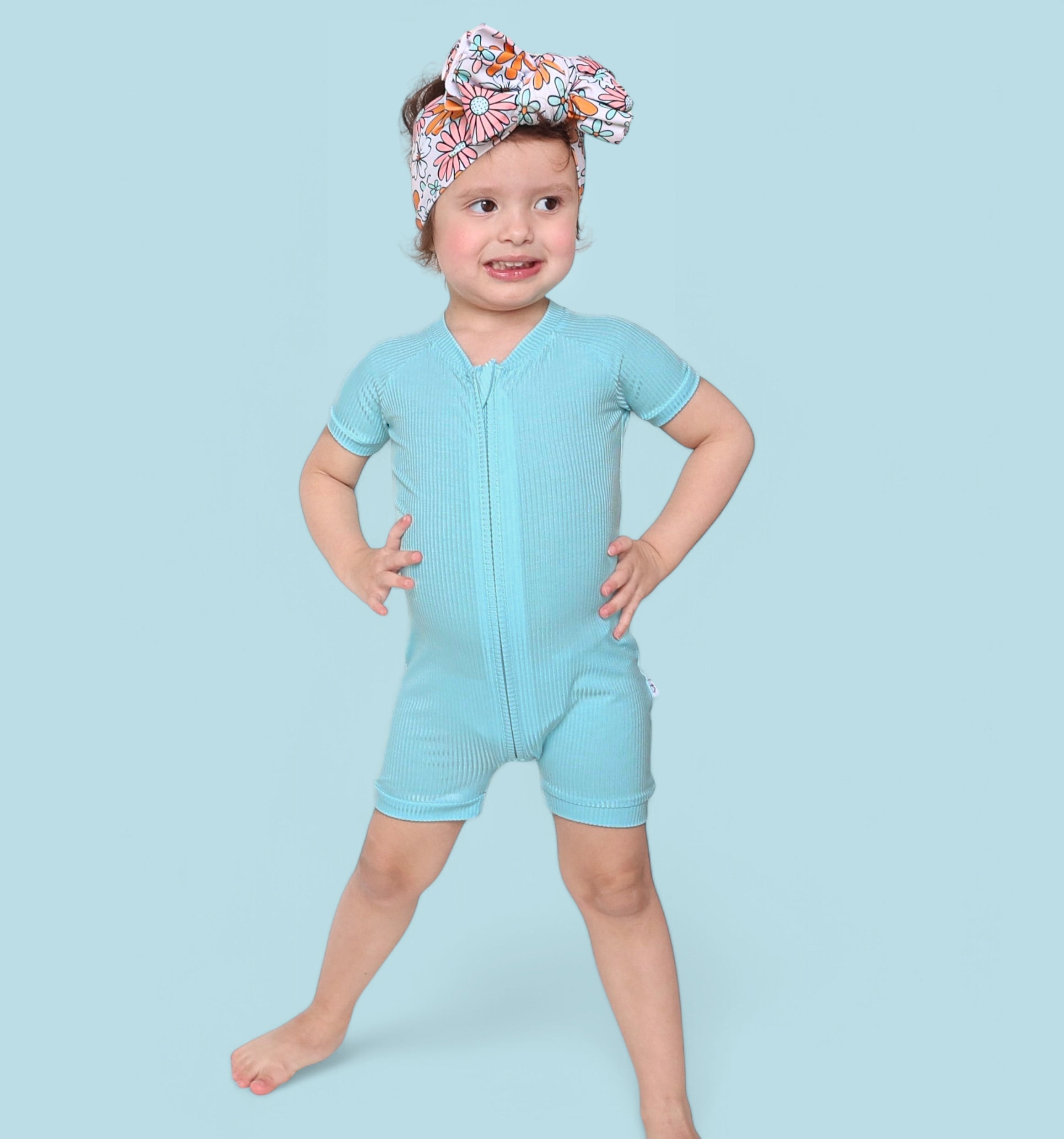 Capri Blue Rib Dream Shortie