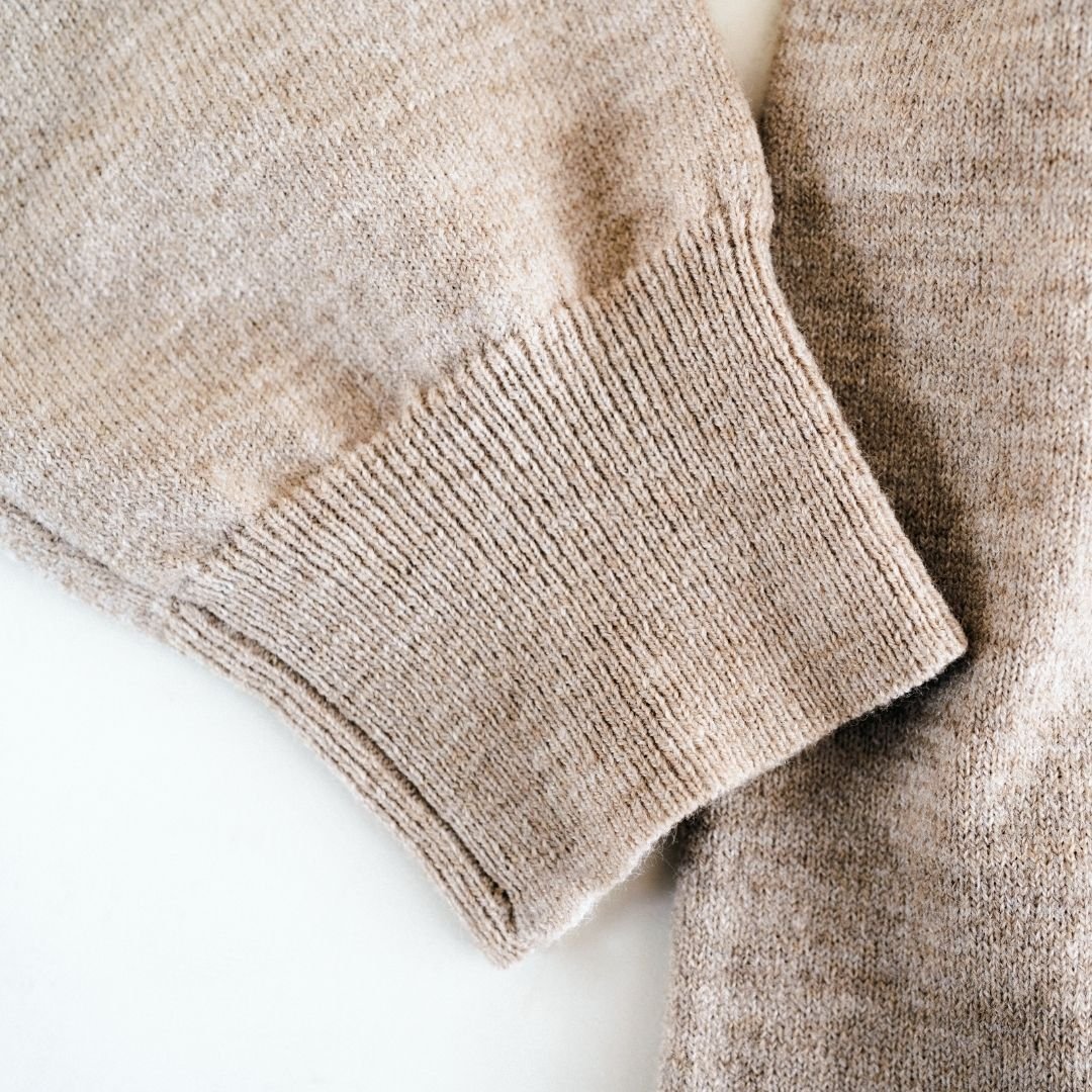 Quarter Zip Sweater Sand - Infant