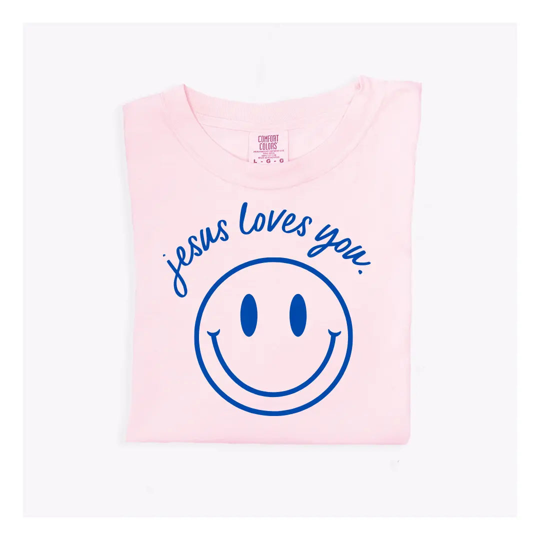 Jesus Loves You Smiley Tee