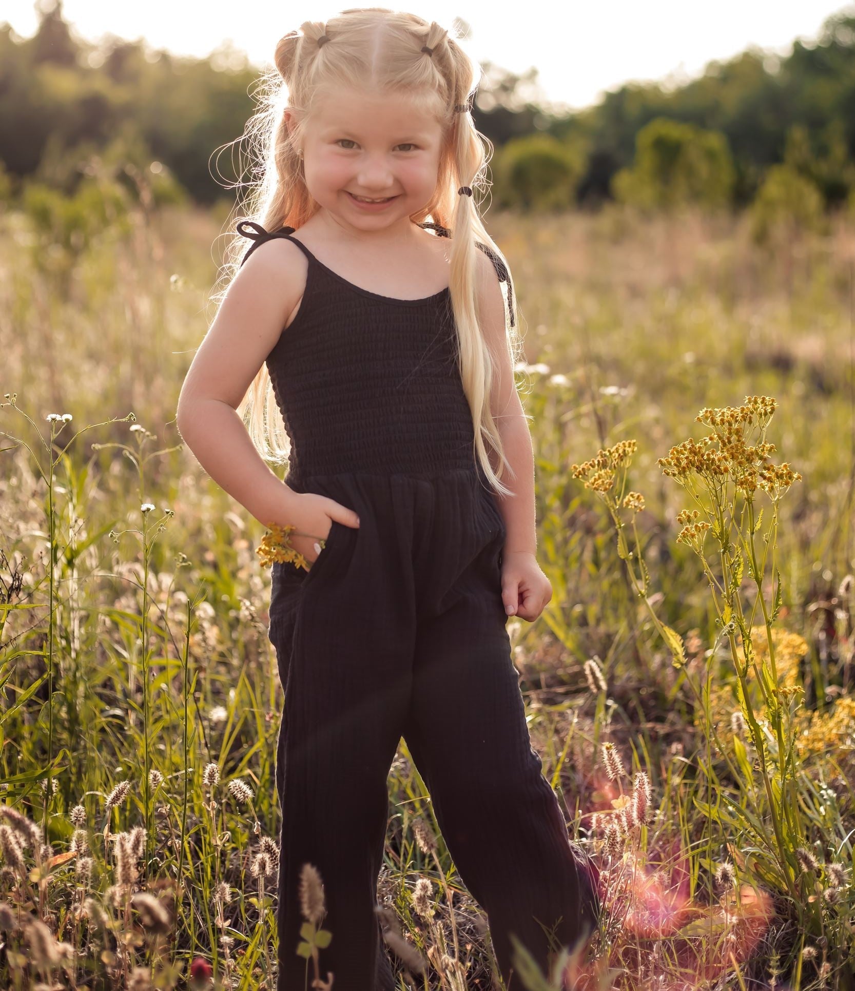 Leena Jumpsuit In Charcoal