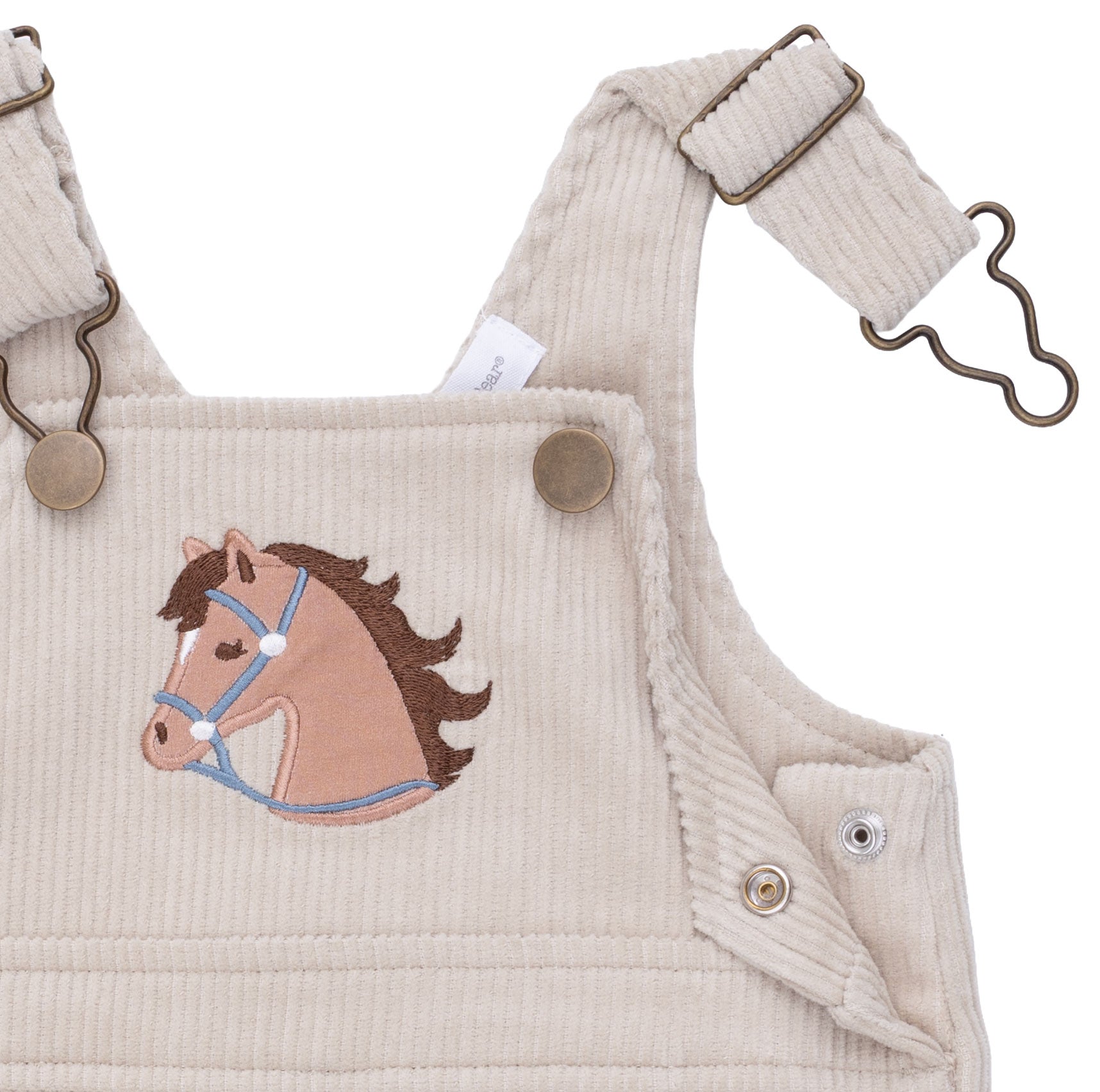 Peyote Corduroy - Uni Old School Overall With Horse Applique