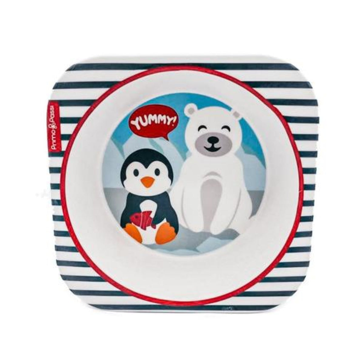 Bamboo Fiber Kids Square Bowl – Winter Friends |
