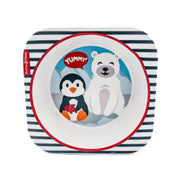 Bamboo Fiber Kids Square Bowl – Winter Friends |