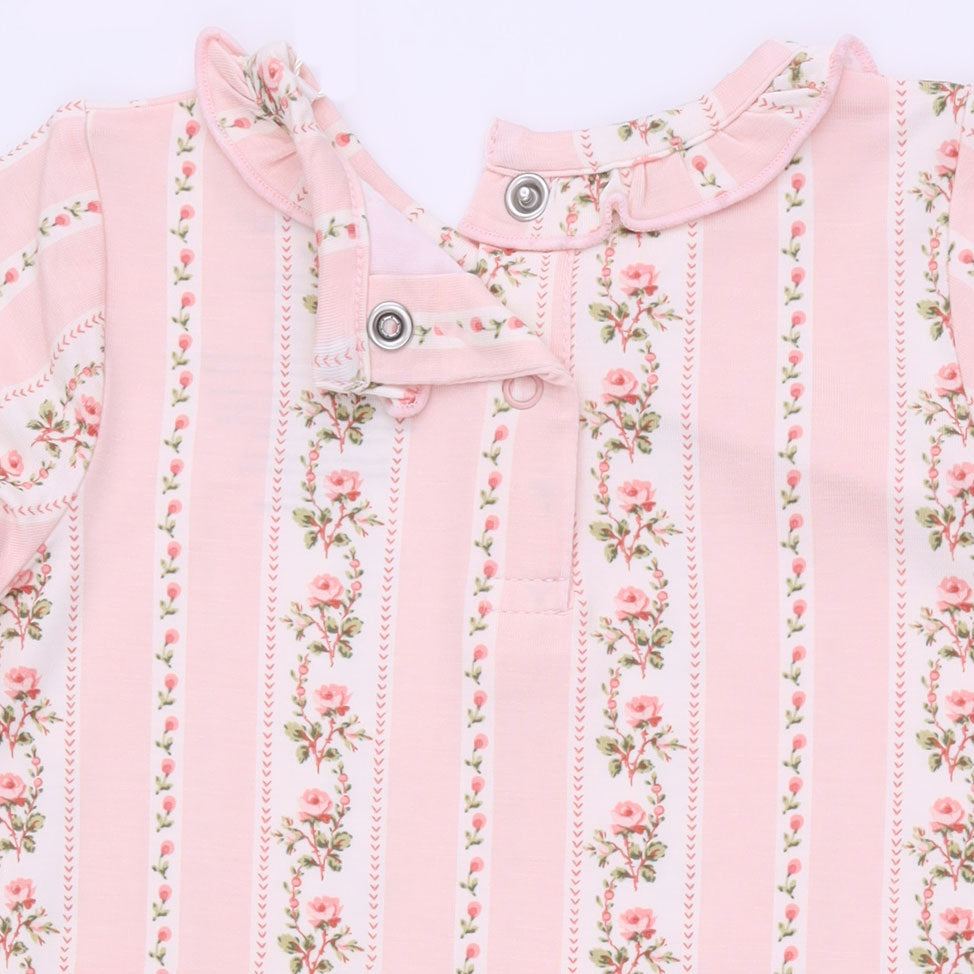 Antoinette Stripe - Kimono Gown And Knotted Hat