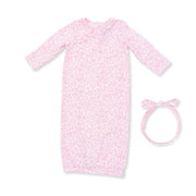 Baby Woodland - Kimono Gown And Knot Headband