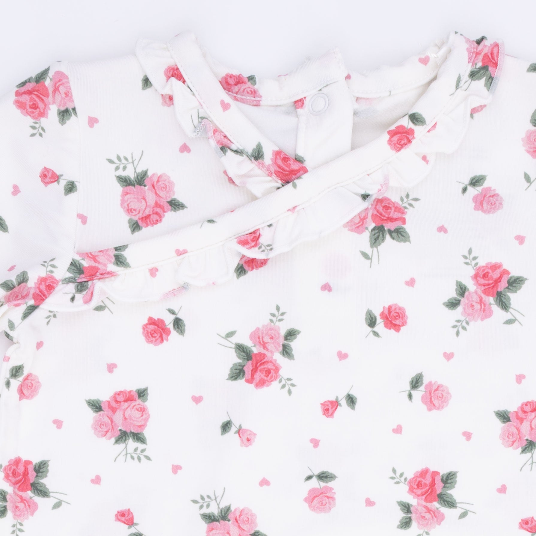 Pink Rosettes - Kimono Gown & Knot Headband