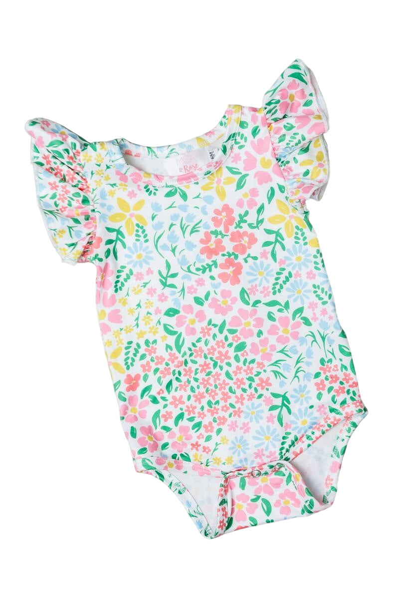 Daffodils S/s Flutter Bodysuit