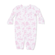 Puppy Toile Pink - Convertible Gown