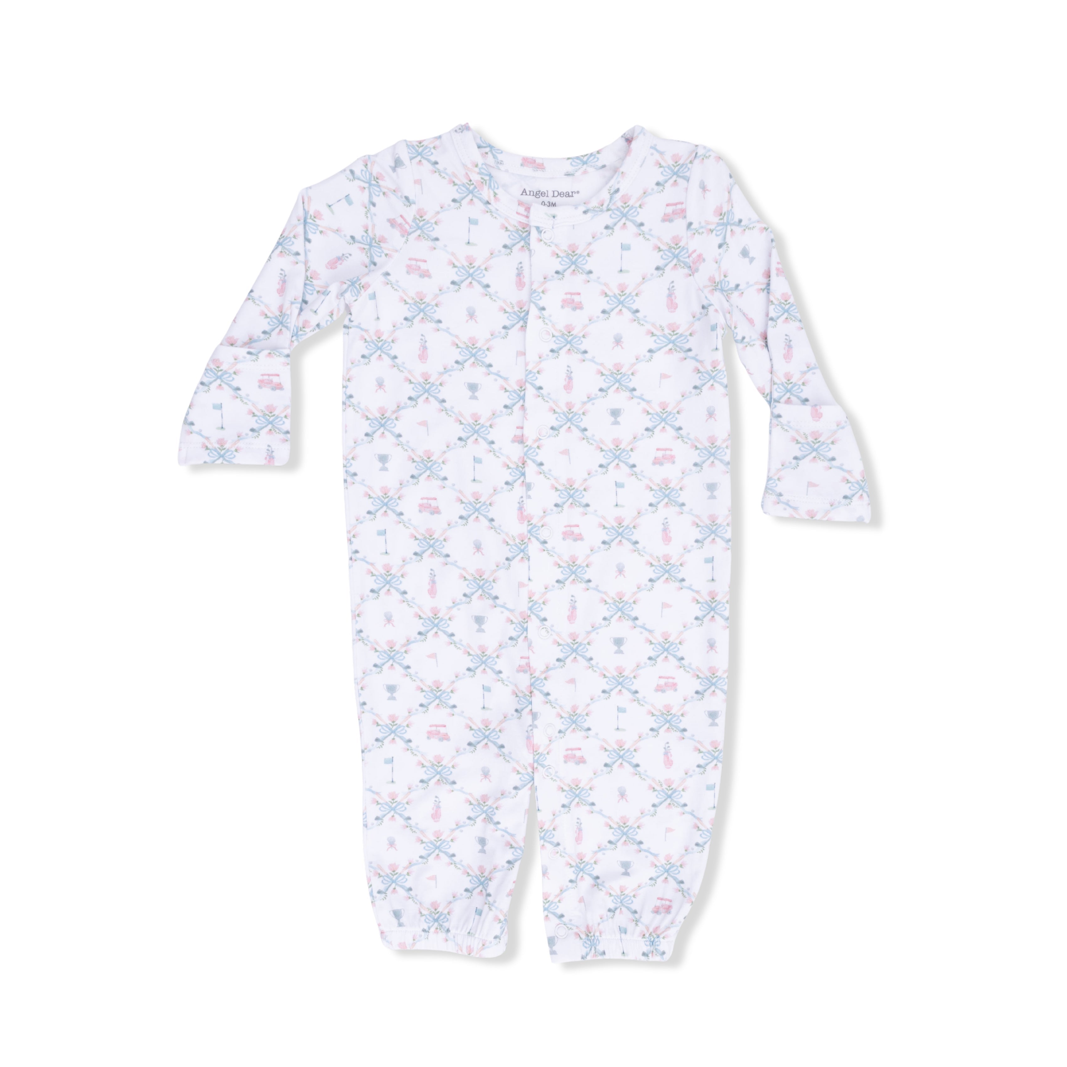 Golf Trellis Pink - Convertible Gown