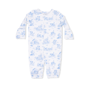 Puppy Toile Blue - Convertible Gown