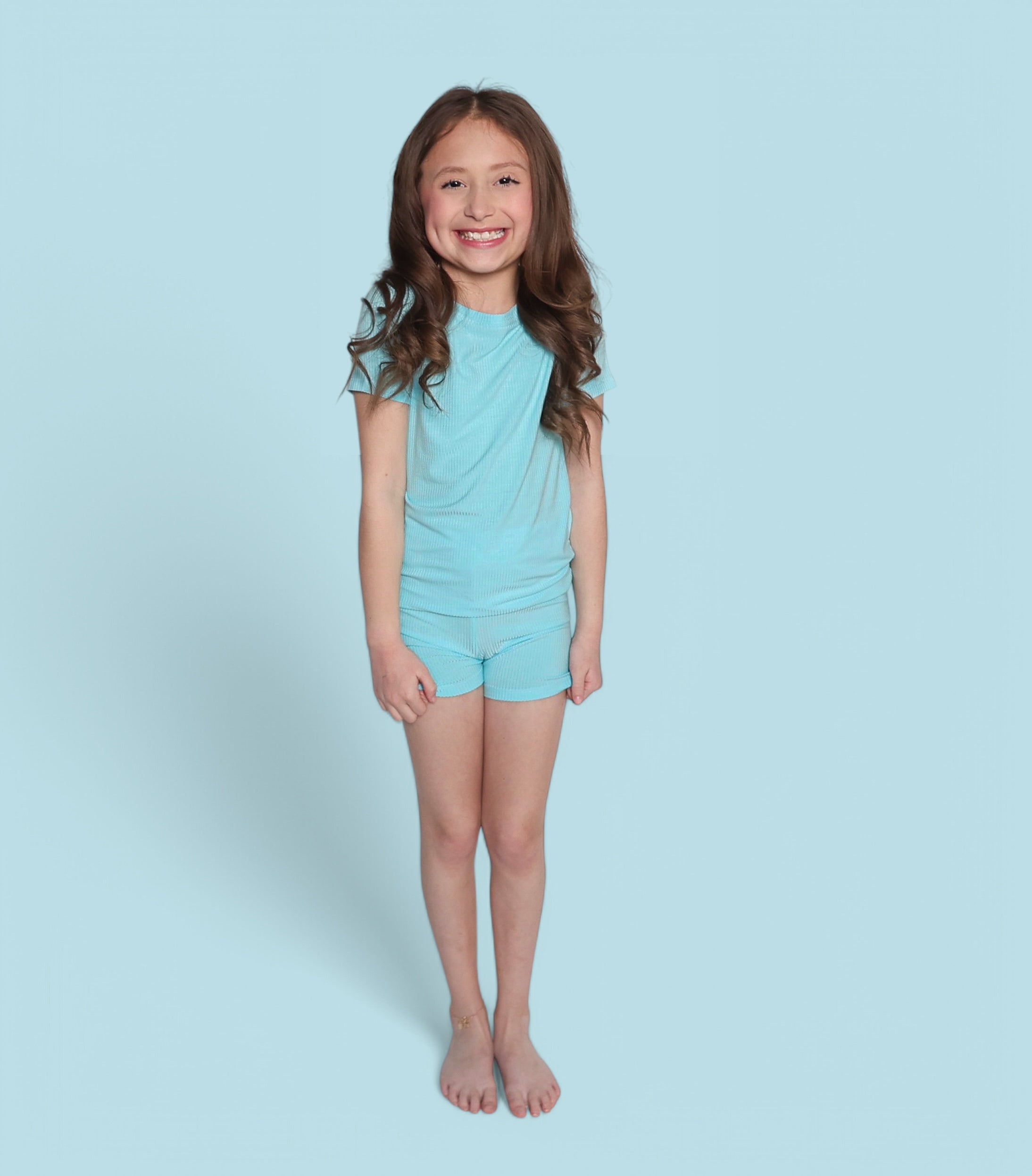 Capri Blue Rib Dream Short Set