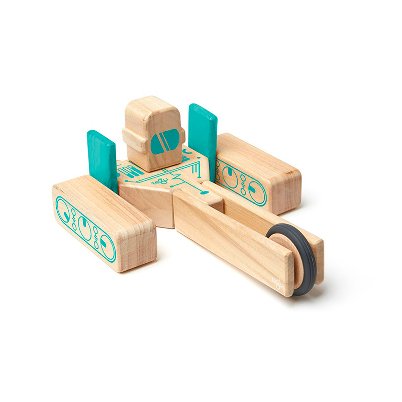 Magbot <br>magnetic Wooden Blocks <br>future Collection, 9 Pieces