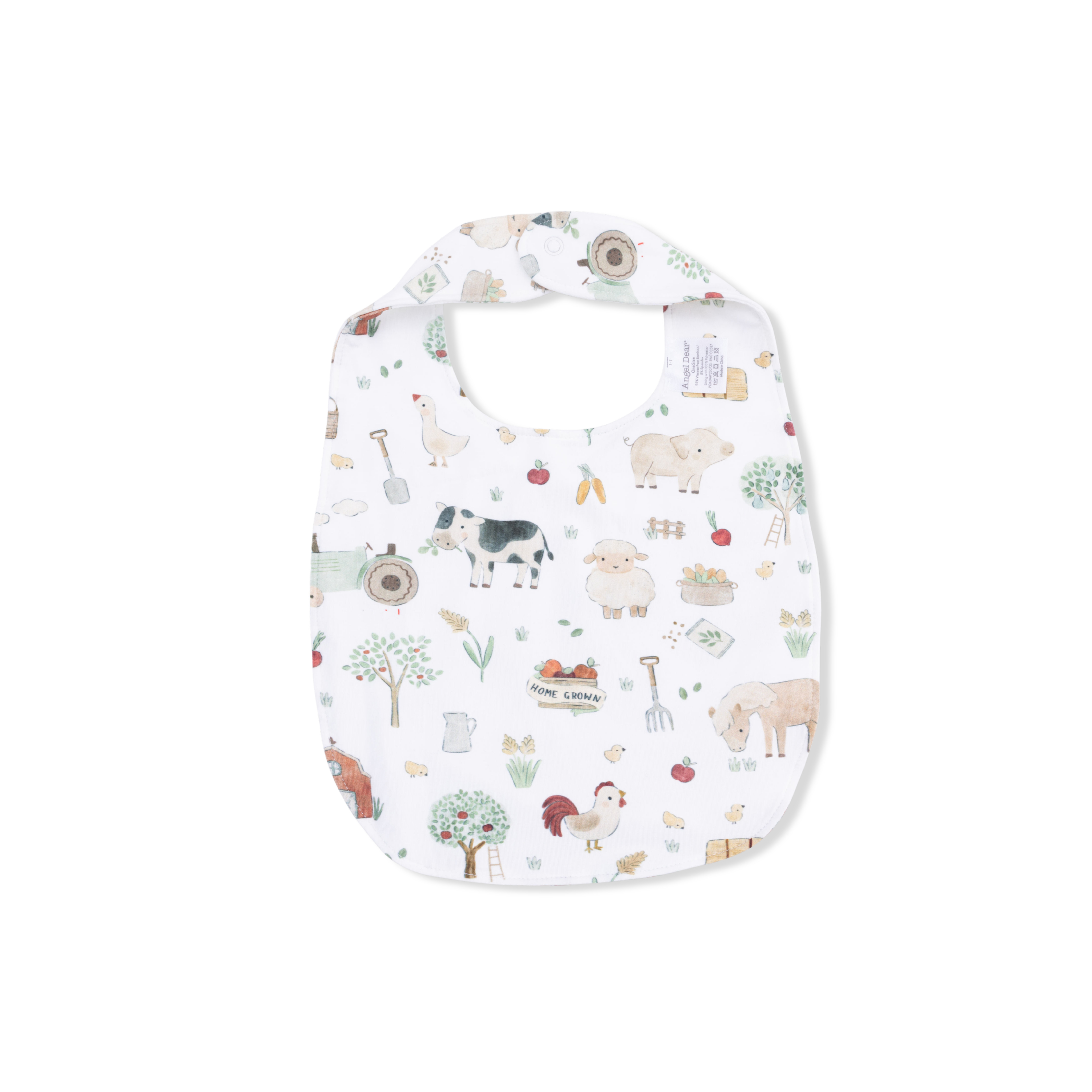 Cute Farm Animals Uni - 2 Way Zipper Footie, Swaddle  & Bandana Bib Set