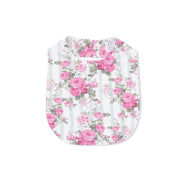 Cabbage Rose Stripe - Feeding Bib